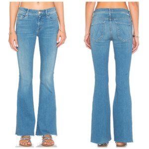 Mother The Weekender Fray Chill Flare Denim Jeans